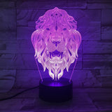 3D Lion Animal Night Light